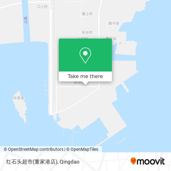 红石头超市(董家港店) map