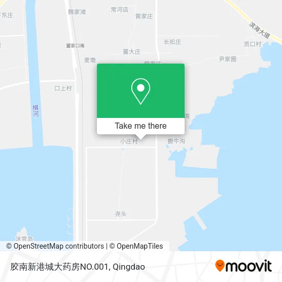 胶南新港城大药房NO.001 map