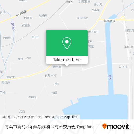 青岛市黄岛区泊里镇柳树底村民委员会 map