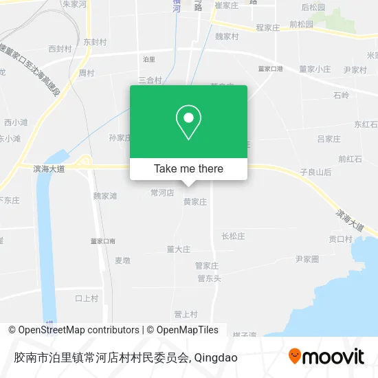 胶南市泊里镇常河店村村民委员会 map