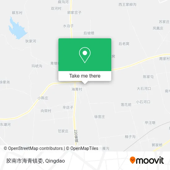 胶南市海青镇委 map