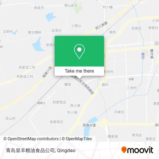 青岛皇丰粮油食品公司 map