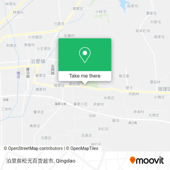 泊里前松元百货超市 map