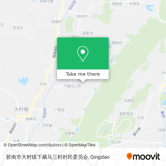 胶南市大村镇下藏马三村村民委员会 map