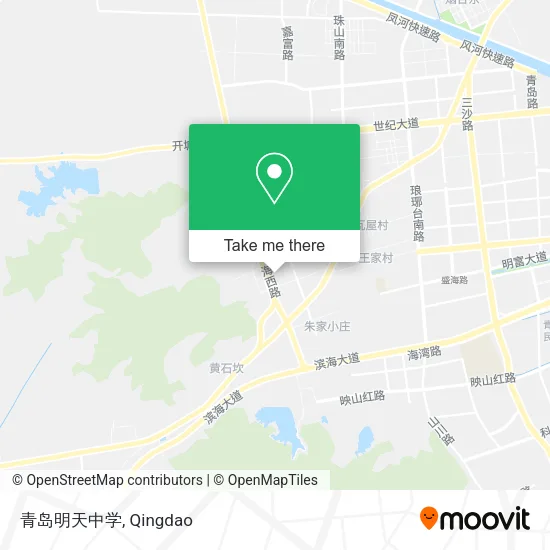 青岛明天中学 map
