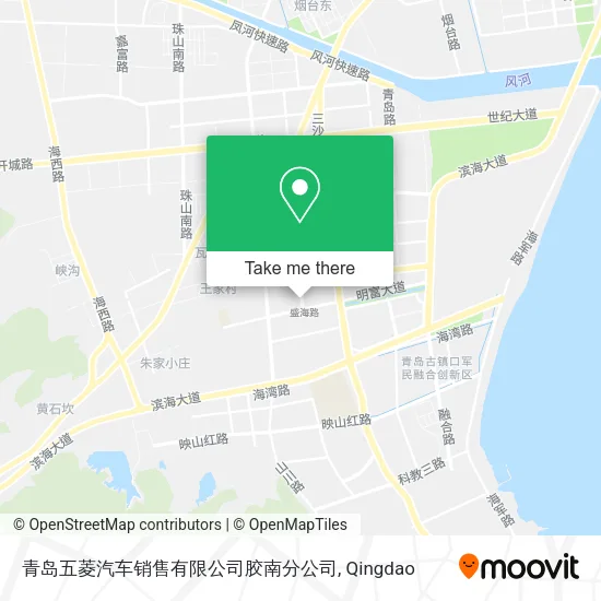 青岛五菱汽车销售有限公司胶南分公司 map