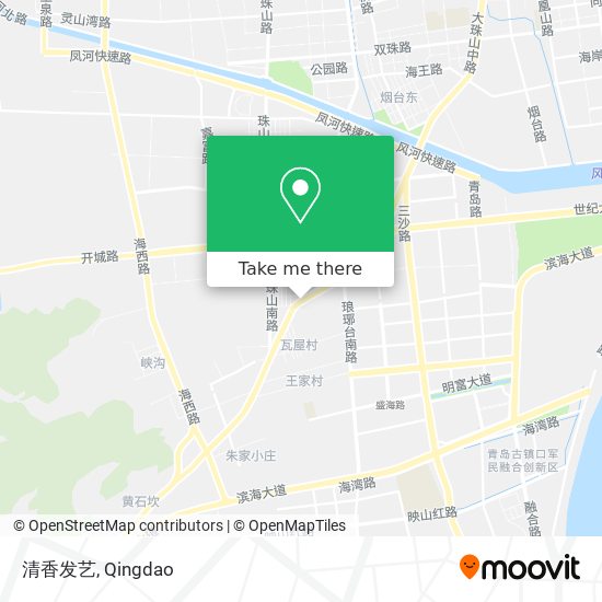 清香发艺 map