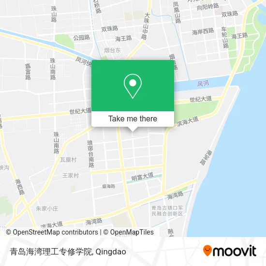 青岛海湾理工专修学院 map