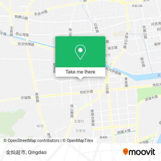 金灿超市 map