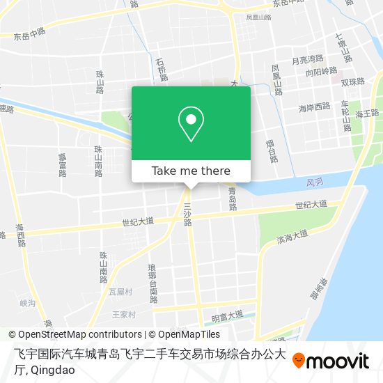 飞宇国际汽车城青岛飞宇二手车交易市场综合办公大厅 map