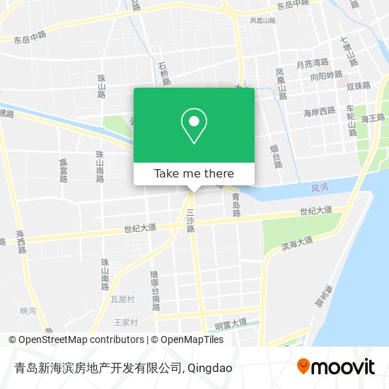 青岛新海滨房地产开发有限公司 map