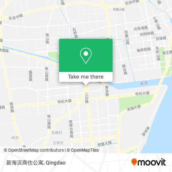新海滨商住公寓 map
