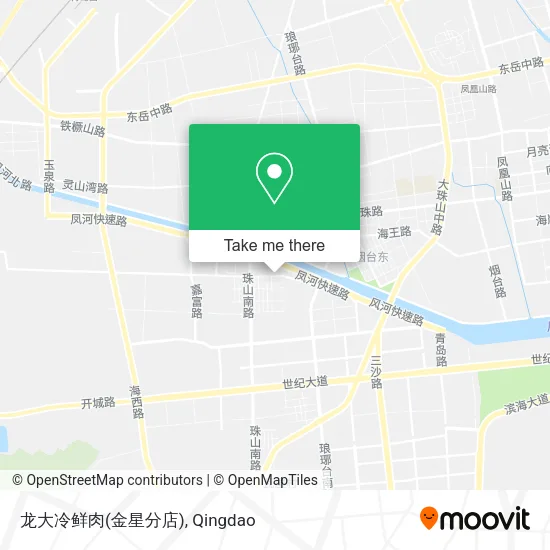 龙大冷鲜肉(金星分店) map