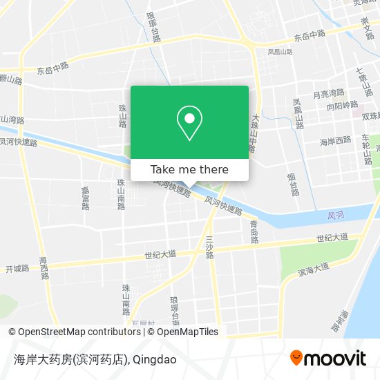 海岸大药房(滨河药店) map
