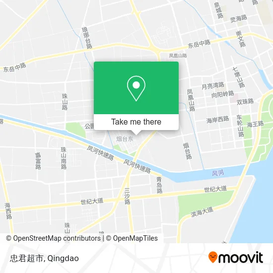 忠君超市 map