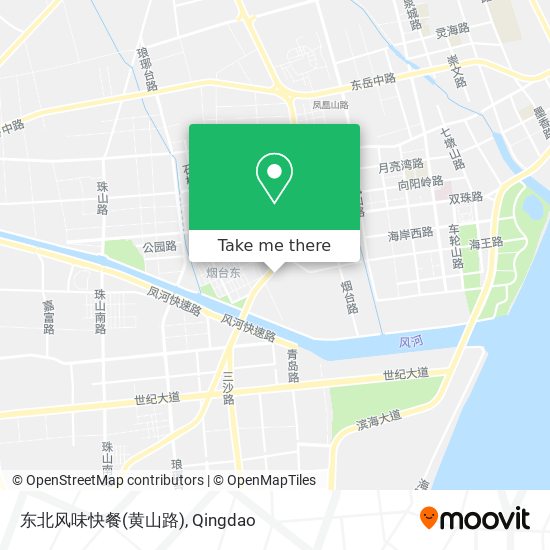 东北风味快餐(黄山路) map