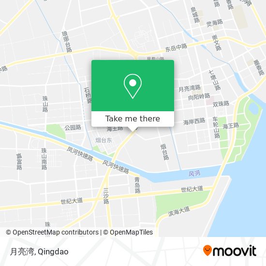 月亮湾 map