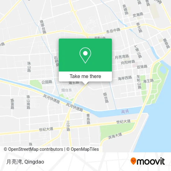 月亮湾 map