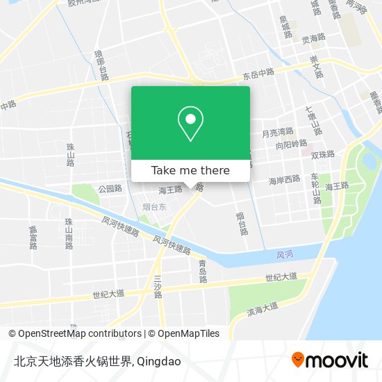 北京天地添香火锅世界 map
