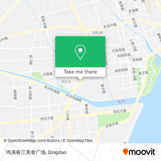鸿满春江美食广场 map