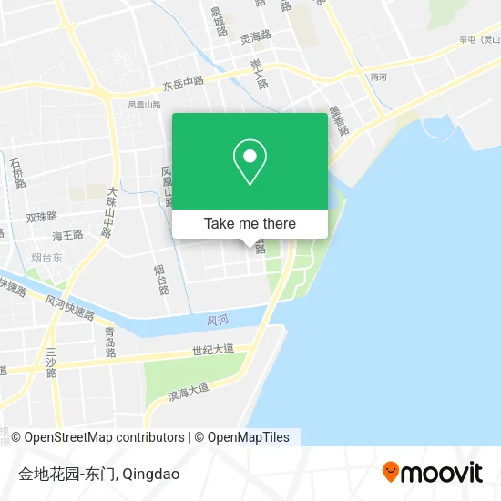 金地花园-东门 map