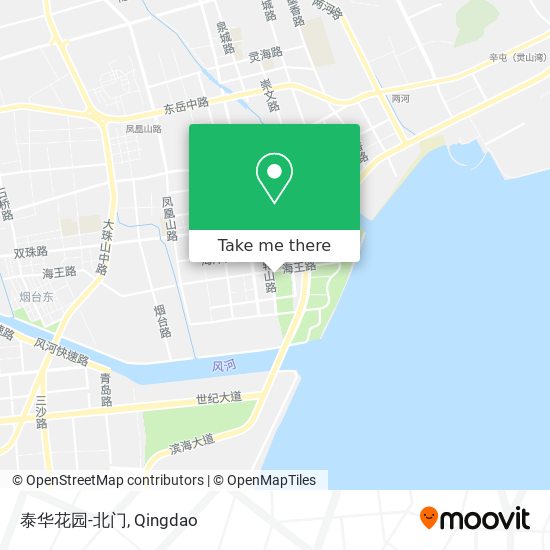 泰华花园-北门 map