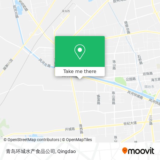 青岛环城水产食品公司 map