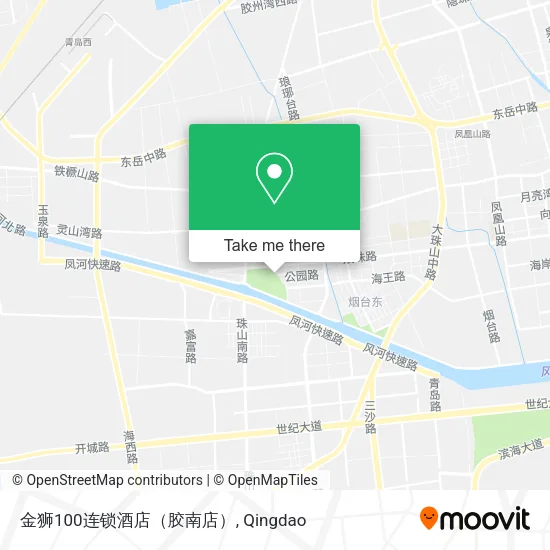 金狮100连锁酒店（胶南店） map