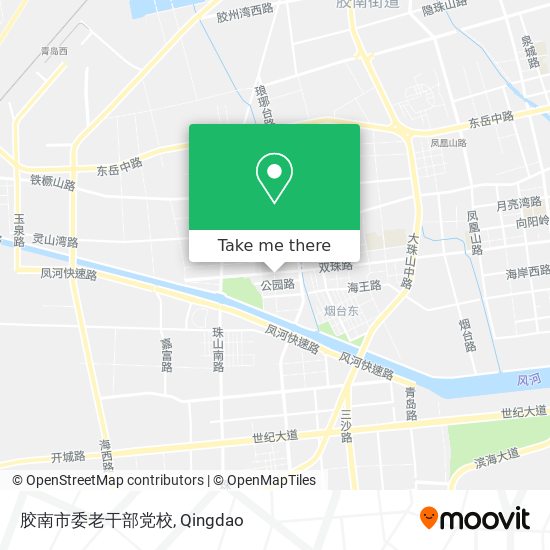 胶南市委老干部党校 map