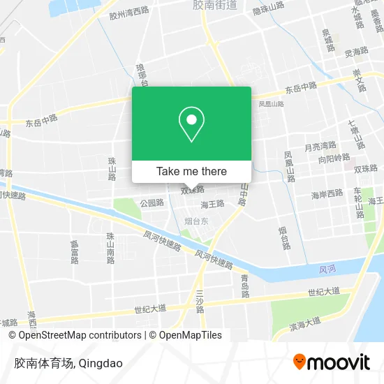 胶南体育场 map