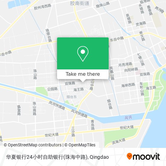 华夏银行24小时自助银行(珠海中路) map