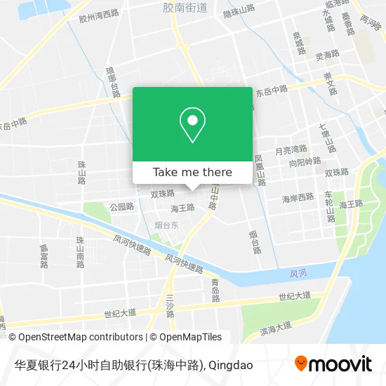 华夏银行24小时自助银行(珠海中路) map