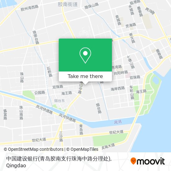 中国建设银行(青岛胶南支行珠海中路分理处) map
