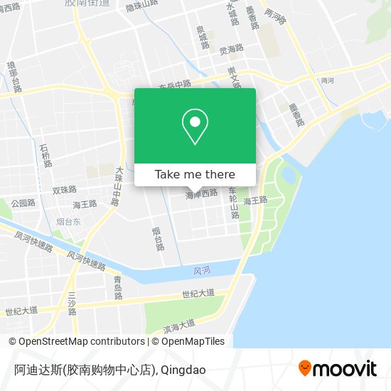 阿迪达斯(胶南购物中心店) map