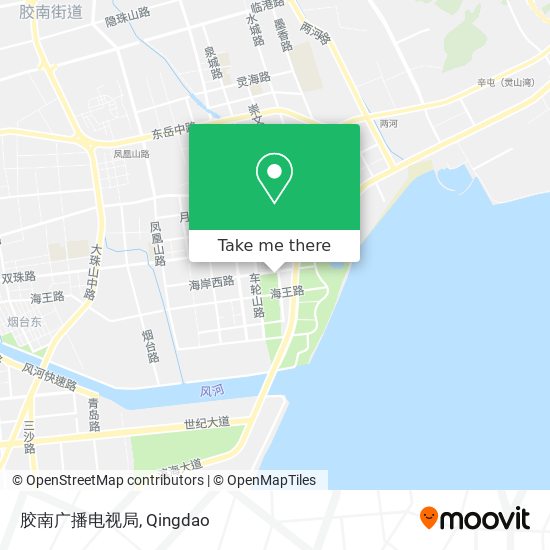 胶南广播电视局 map