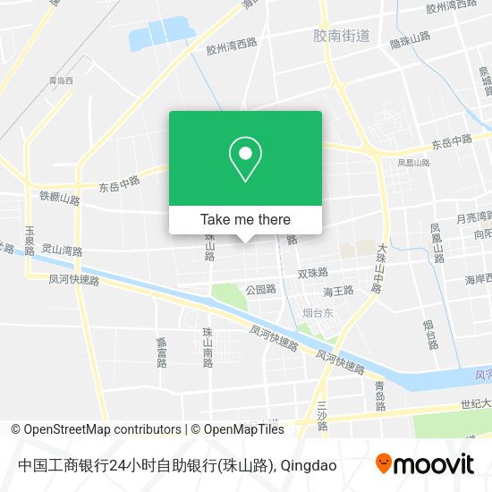 中国工商银行24小时自助银行(珠山路) map