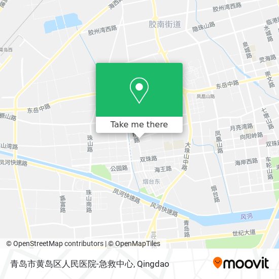 青岛市黄岛区人民医院-急救中心 map