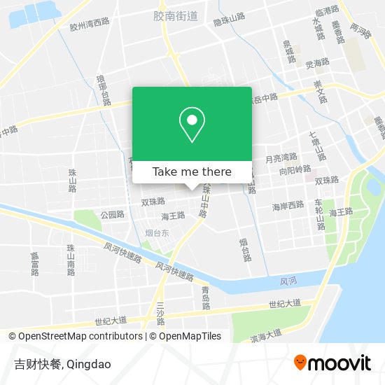 吉财快餐 map