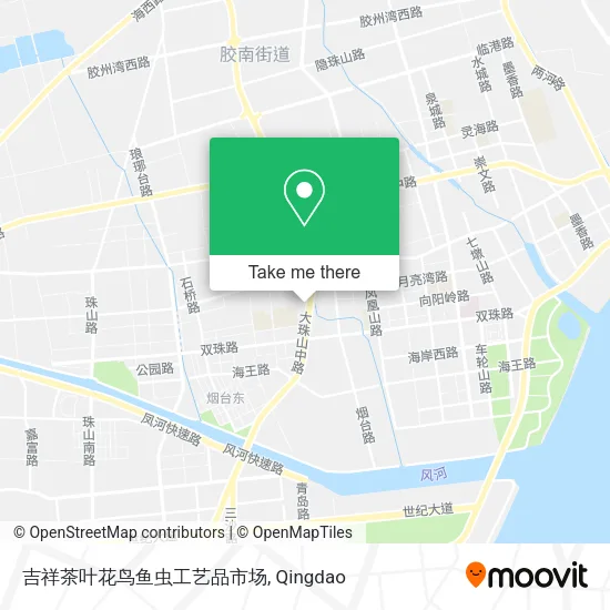 吉祥茶叶花鸟鱼虫工艺品市场 map