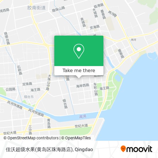 佳沃超级水果(黄岛区珠海路店) map