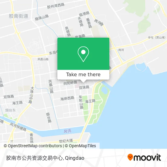 胶南市公共资源交易中心 map