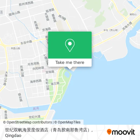 世纪双帆海景度假酒店（青岛胶南那鲁湾店） map