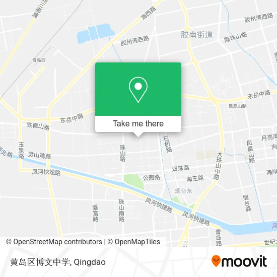 黄岛区博文中学 map