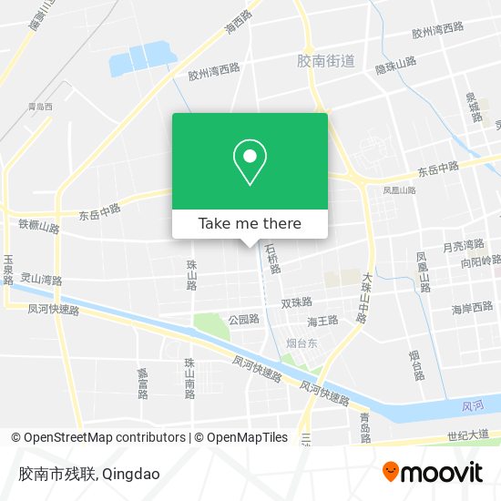 胶南市残联 map
