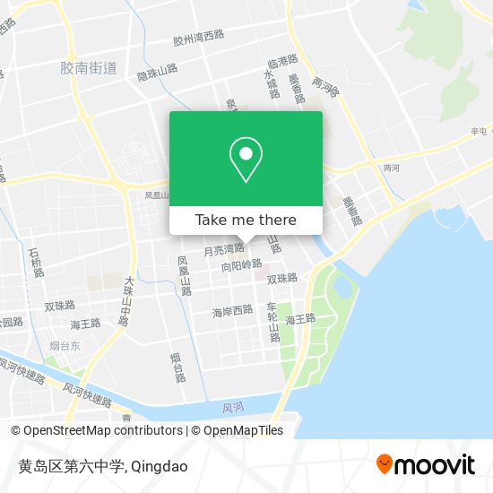 黄岛区第六中学 map