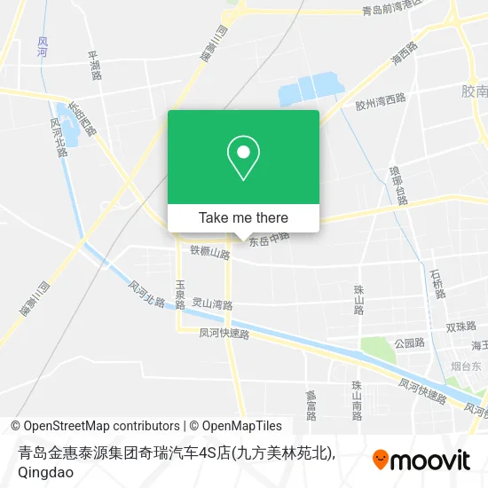青岛金惠泰源集团奇瑞汽车4S店(九方美林苑北) map