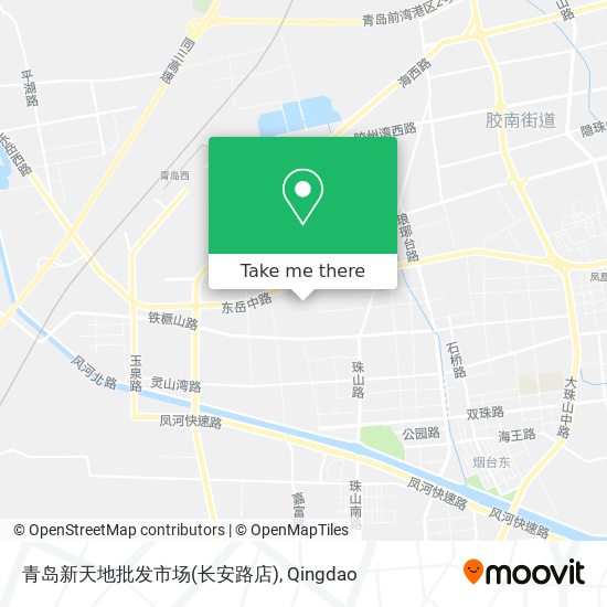 青岛新天地批发市场(长安路店) map