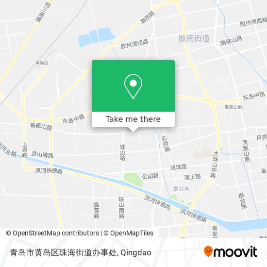 青岛市黄岛区珠海街道办事处 map