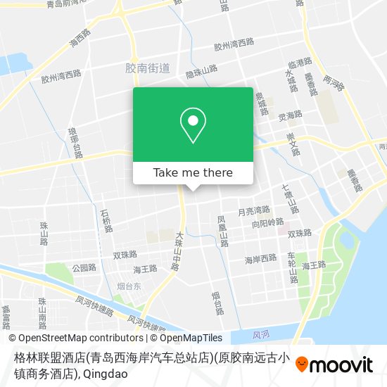 格林联盟酒店(青岛西海岸汽车总站店)(原胶南远古小镇商务酒店) map