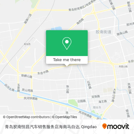 青岛胶南恒昌汽车销售服务店海南马自达 map
